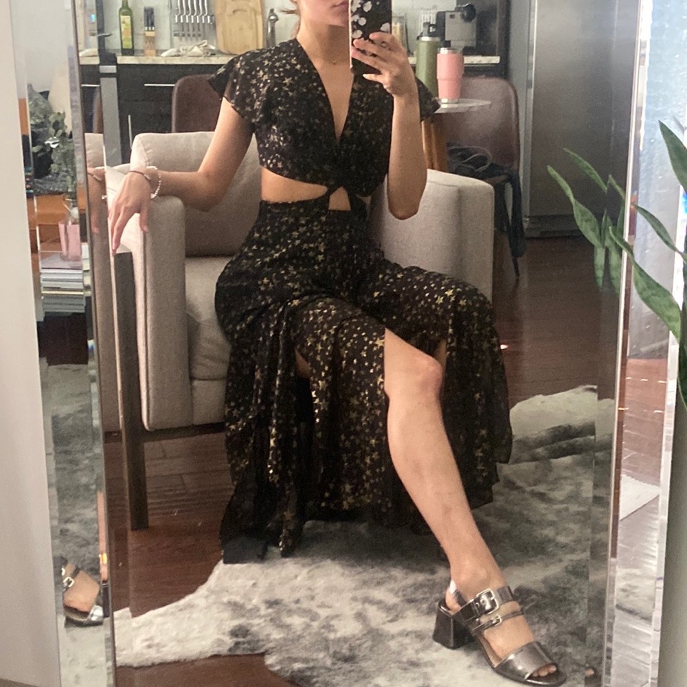Free People Cut off MIDI Dress